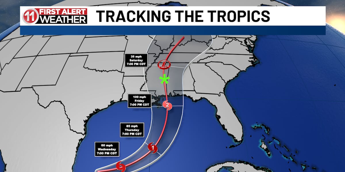 Country Map Color First Alert: The disturbance in the Gulf is officially Tropical ...
