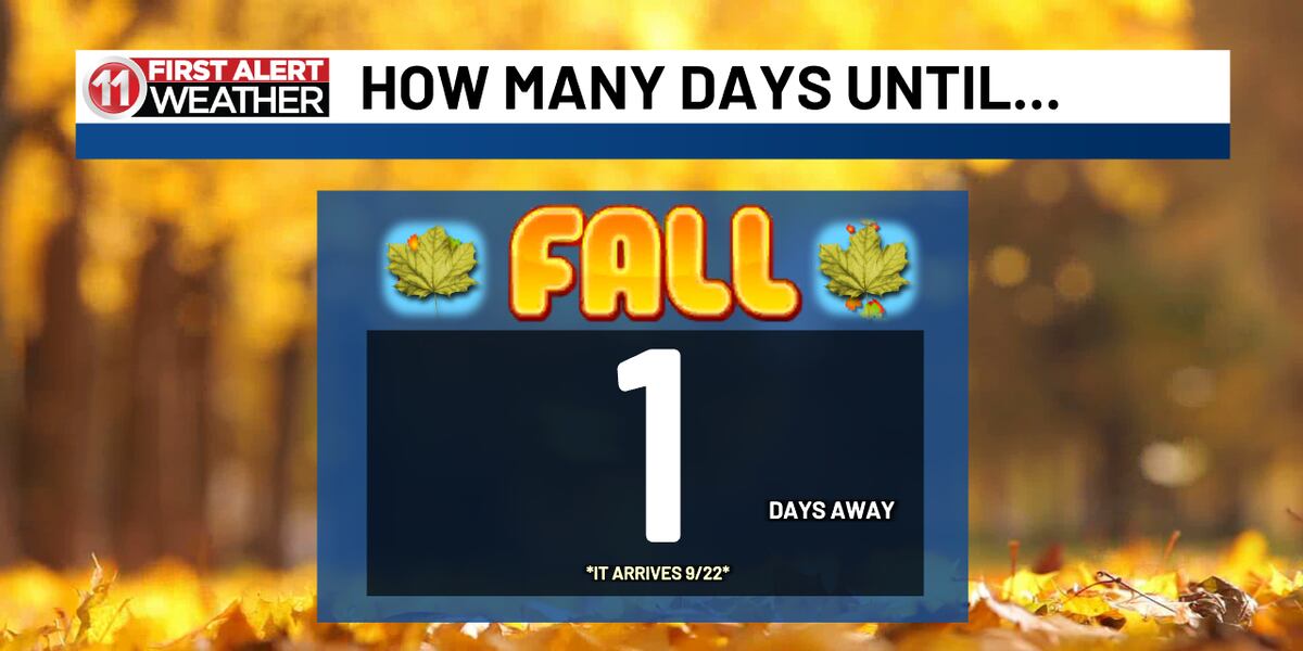 Chance Fall Fall begins tomorrow, with more rain chances coming this week