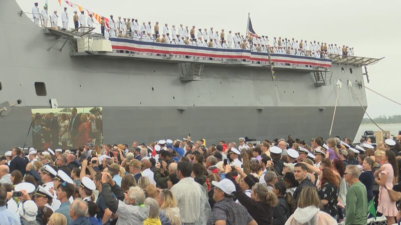 As the American flag was hoisted up at Saturday’s ceremony, those who played a role in getting...