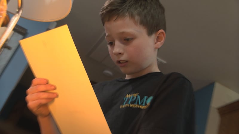 Jordan Stevenson received a pin along with a personal letter from the President of the United...