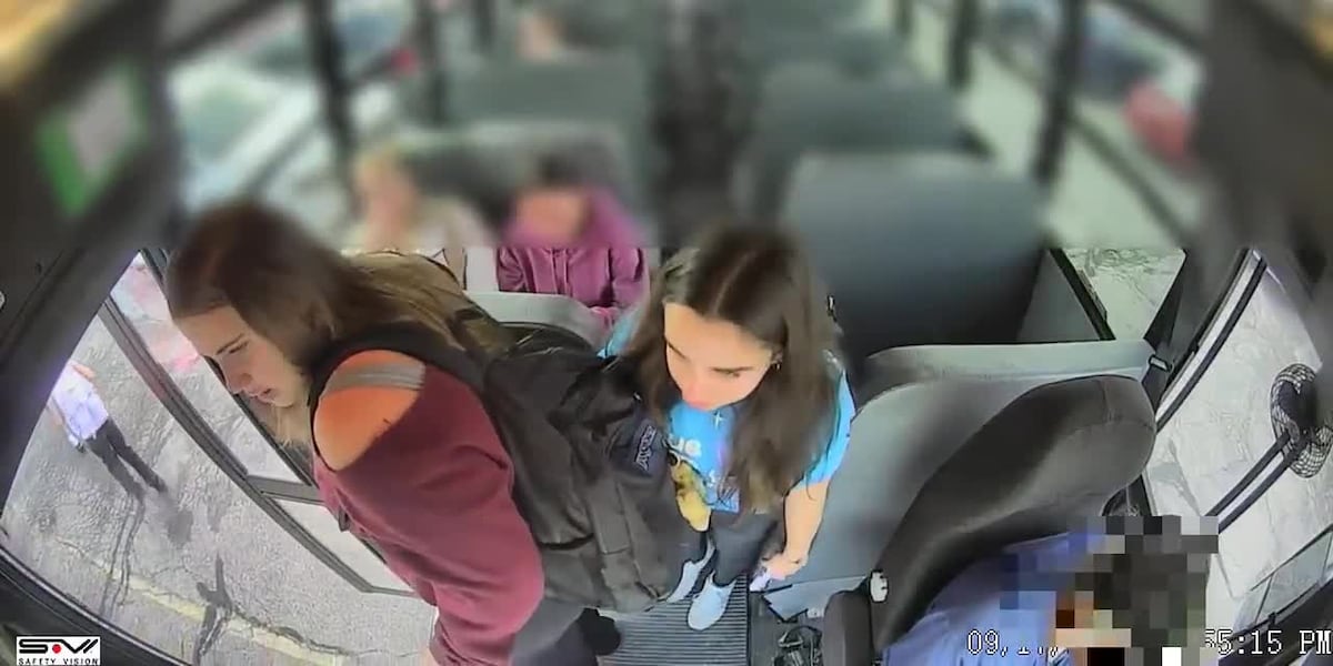 Driver Interview Icon Video shows students rushing to stop school bus when driver suffers ...