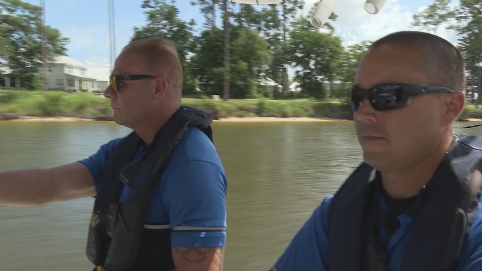 Officers Ian Wallace (left) and Tim Jones have been assigned to the Marine Patrol team.