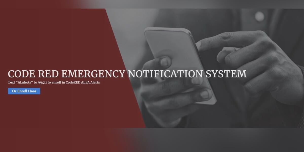 Code Red Alert System Pictures Alabama unveils new emergency alert system CodeRED