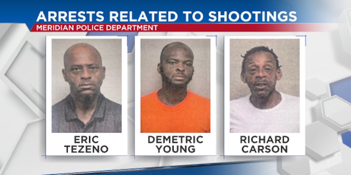 Meridian Police announce arrests for violent crimes