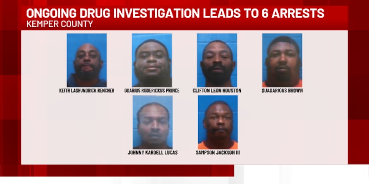 Investigation Requisation Form 6 arrested in ongoing Kemper County drug investigation