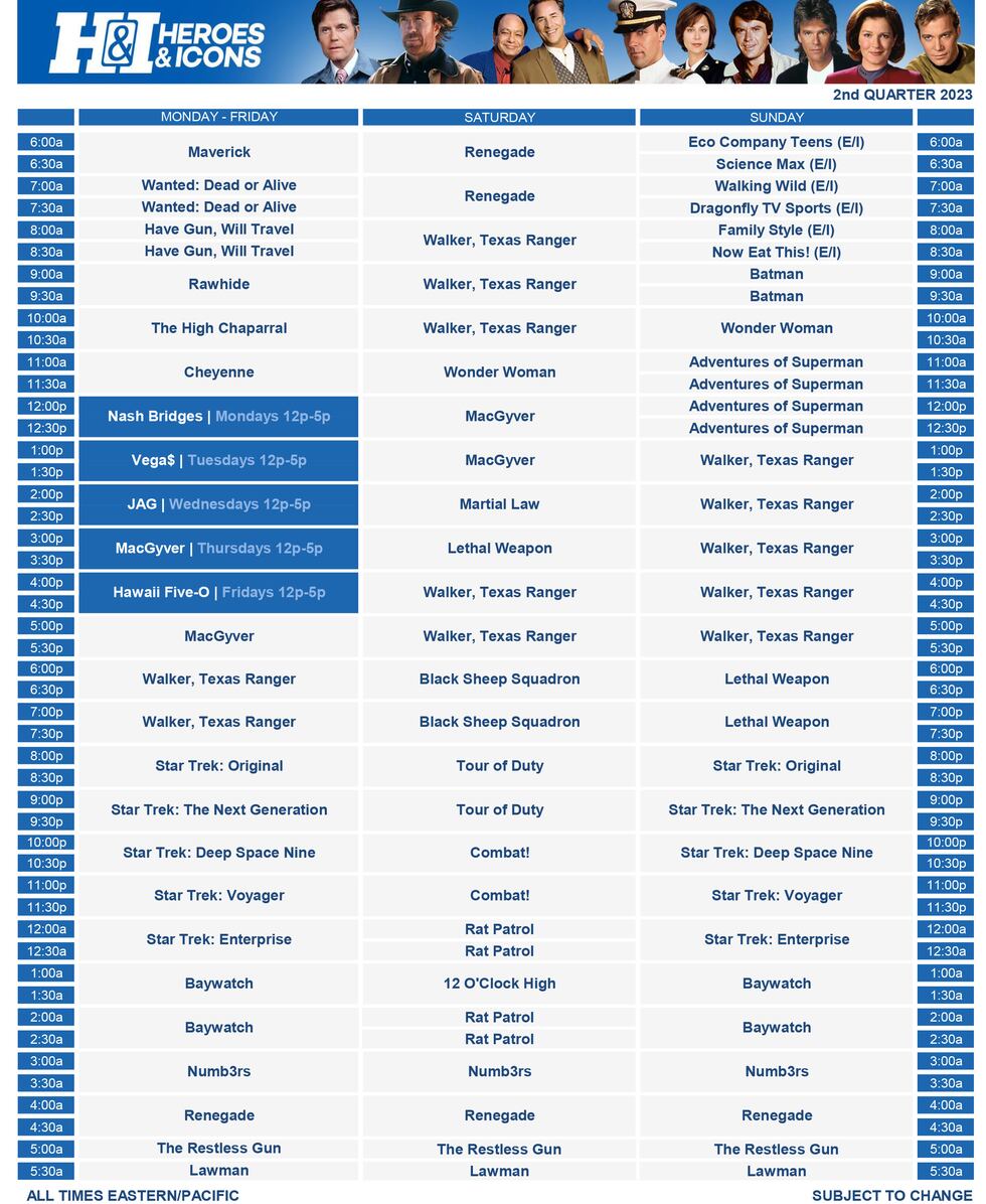 Heroes Icons Schedule For Tonight Heroes Icons Schedule For Tonight