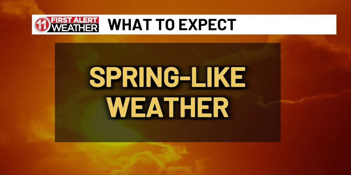 Spring-like weather this week