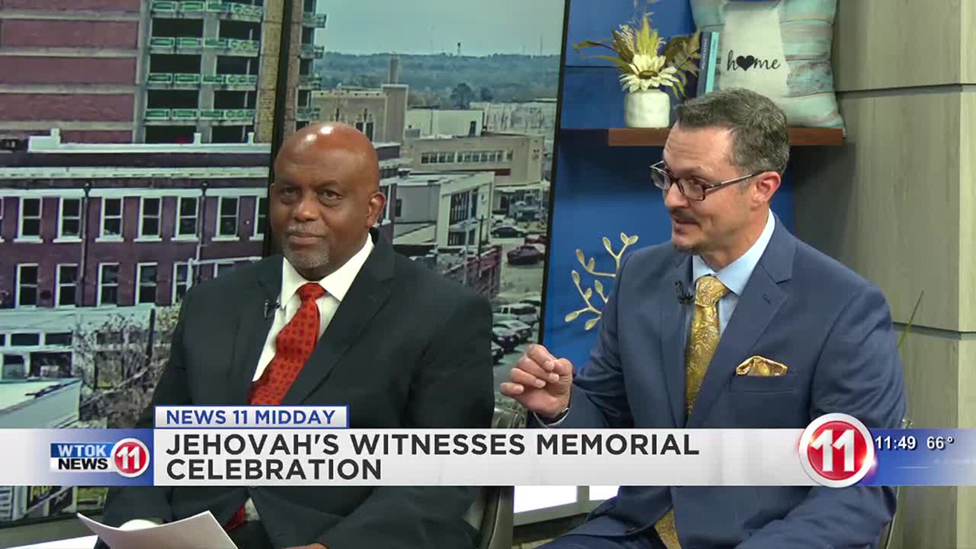 Jehovah’s Witnesses observing Memorial of Jesus' Death Sunday, Mar. 24